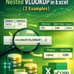 feature image - nested vlookup in excel