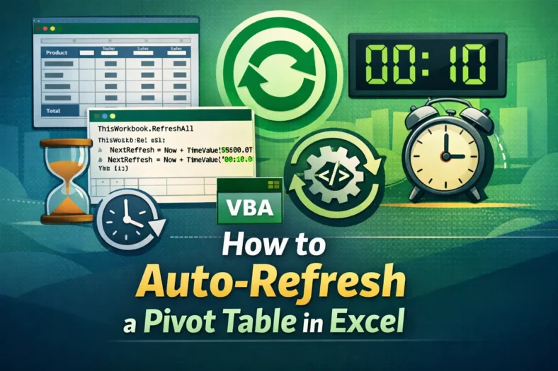 featured image - auto refresh pivot table