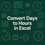featured image - convert days to hours in excel