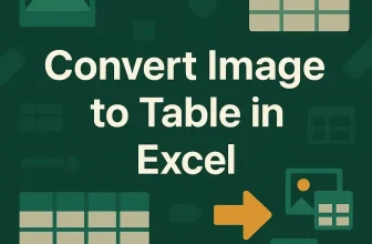 featured image - convert image to table in excel​