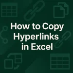 featured image - copy hyperlink in excel