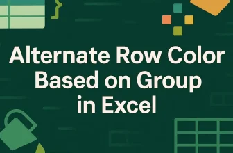 featured image - excel alternate row color based on group
