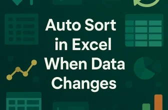 featured image - excel auto sort when data changes