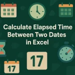 featured image - excel calculate elapsed time between two dates