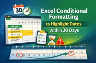 featured image - excel conditional formatting dates within 30 days