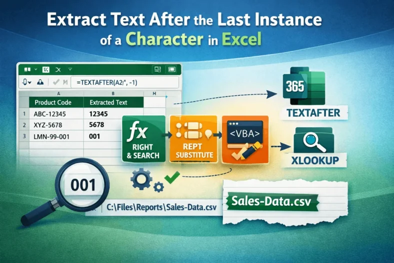 featured image - excel extract text after last instance of character​