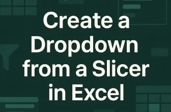 featured image - excel slicer drop down