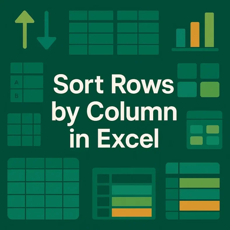 featured image - excel sort rows by column