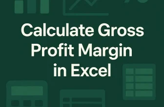 featured image - how to calculate gross profit margin in excel​