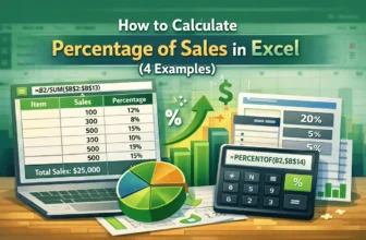 featured image - how to calculate percentage of sales in excel