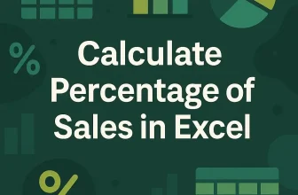 featured image - how to calculate percentage of sales in excel