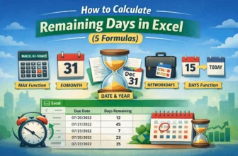 featured image - how to calculate remaining days in excel