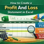 featured image - how to create a profit and loss statement in excel​