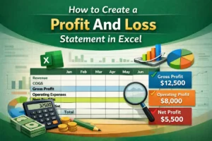 featured image - how to create a profit and loss statement in excel​