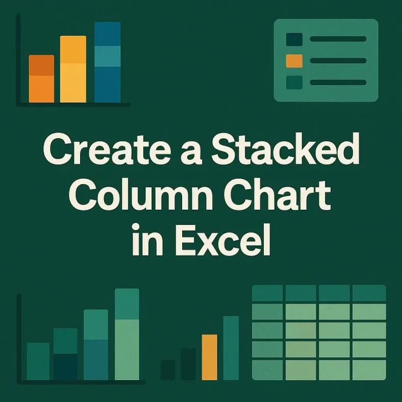 featured image - how to create a stacked column chart in excel