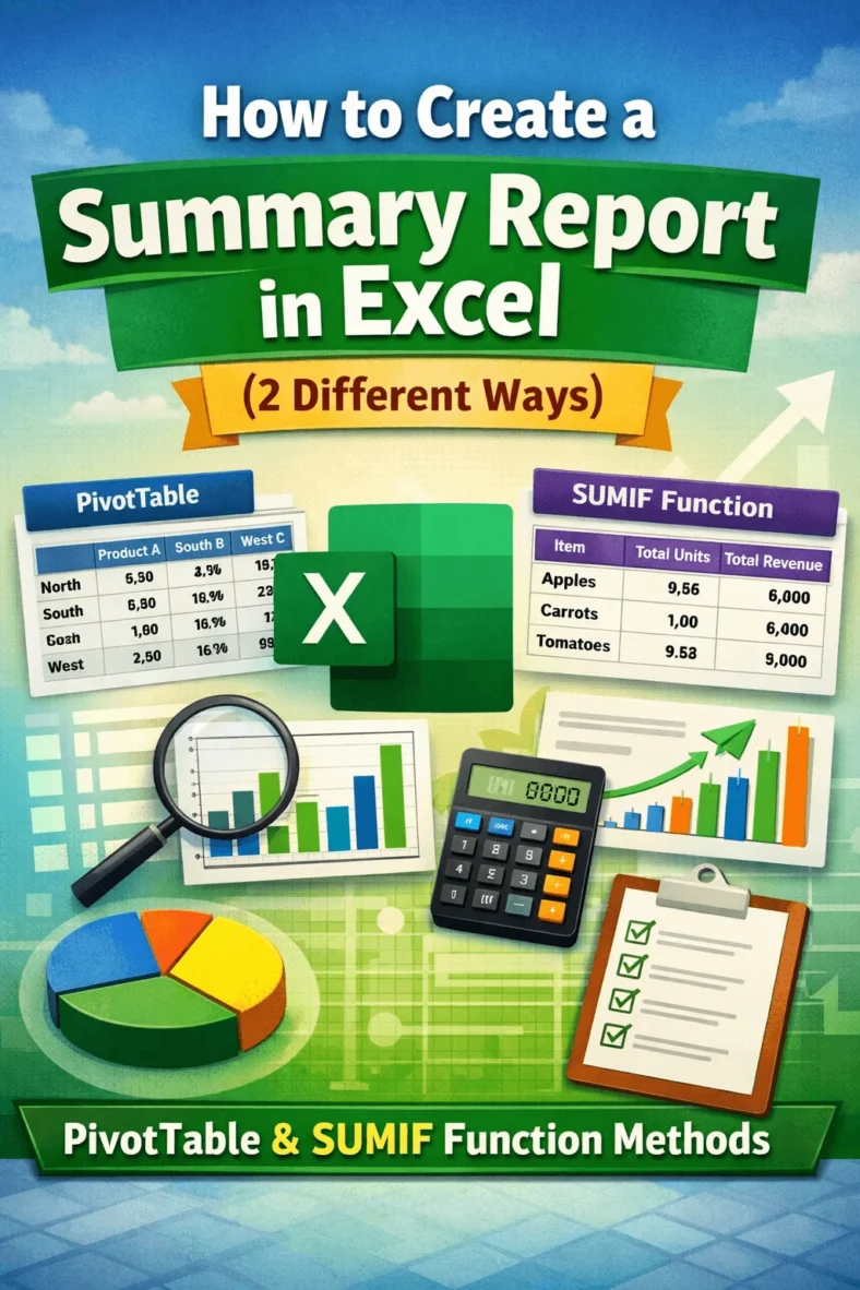 featured image - how to create a summary report in excel