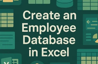featured image - how to create employee database in excel