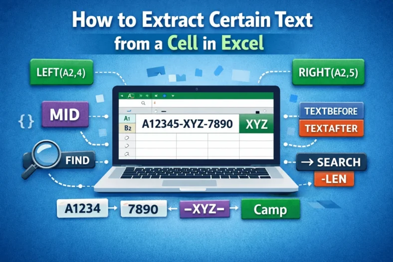 featured image - how to extract certain text from a cell in excel​