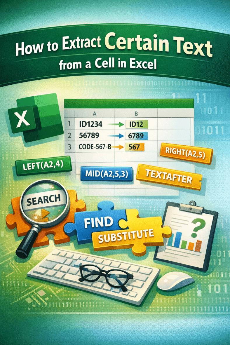 featured image - how to extract certain text from a cell in excel​