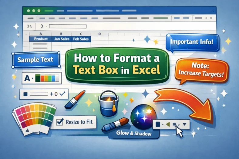 featured image - how to format text box in excel