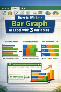 featured image - how to make a bar graph in excel with 3 variables