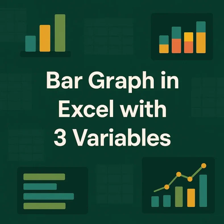 featured image - how to make a bar graph in excel with 3 variables