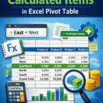 featured image - how to use calculated item in pivot table