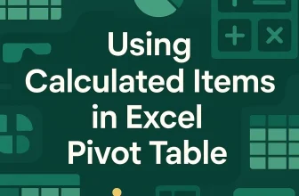featured image - how to use calculated item in pivot table