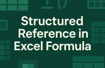 featured image - how to use structured reference in excel formula