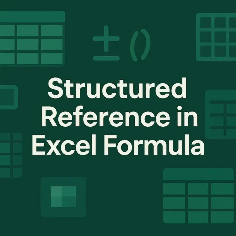 featured image - how to use structured reference in excel formula