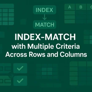 featured image - index match multiple criteria rows and columns