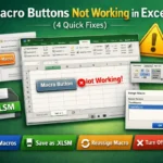 featured image - macro buttons not working in excel​