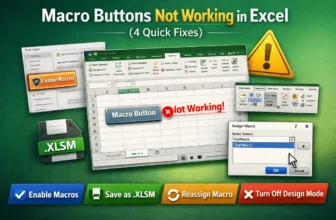 featured image - macro buttons not working in excel​