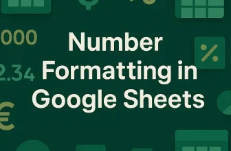 featured image - number format in google sheets