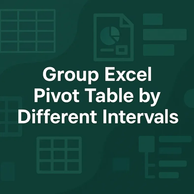 featured image - pivot table group by different intervals
