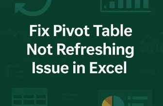 featured image - pivot table not refreshing