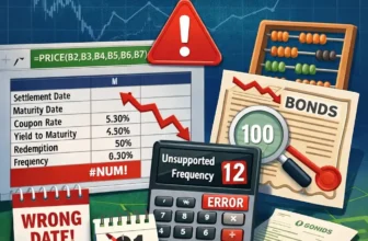 featured image - price function in excel not working for bonds​