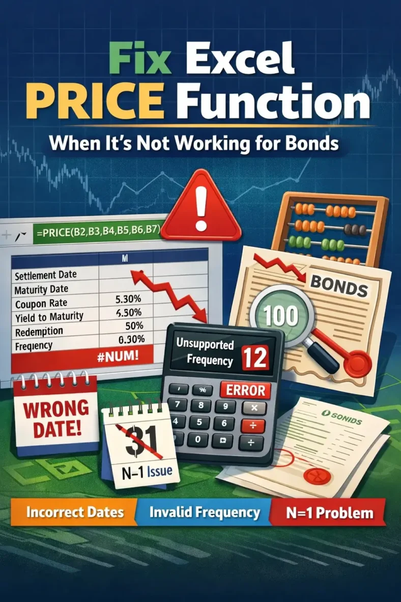 featured image - price function in excel not working for bonds​
