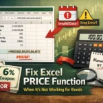 featured image - price function in excel not working for bonds​