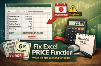 featured image - price function in excel not working for bonds​