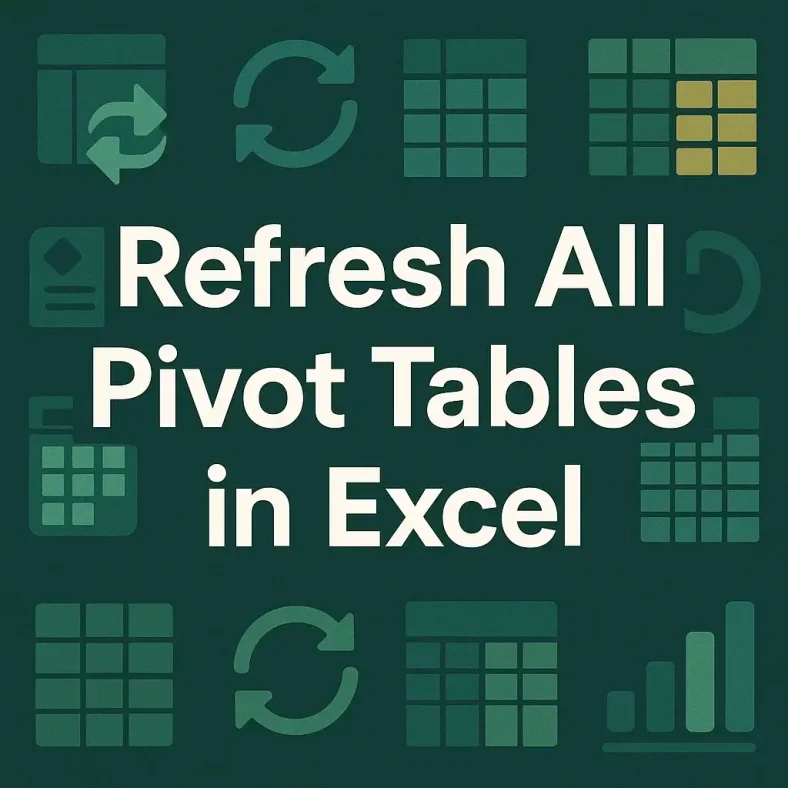 featured image - refresh all pivot tables