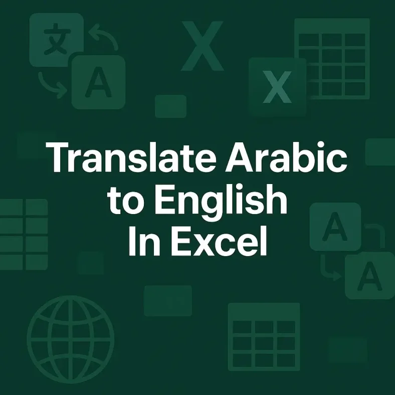 featured image - translate arabic to english in excel