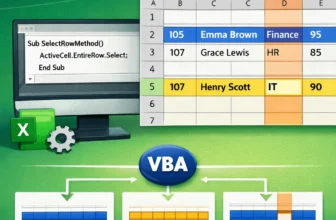 featured image - vba select entire row of active cell