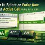featured image - vba select entire row of active cell