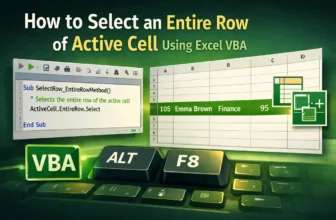 featured image - vba select entire row of active cell