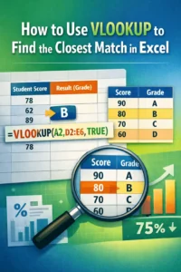 featured image - vlookup to find closest match