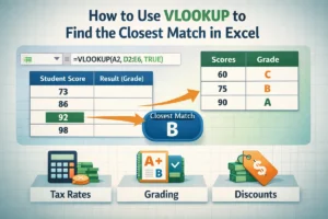 featured image - vlookup to find closest match