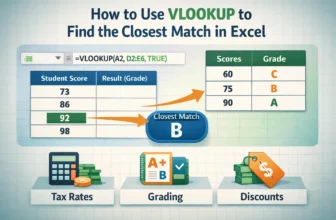 featured image - vlookup to find closest match