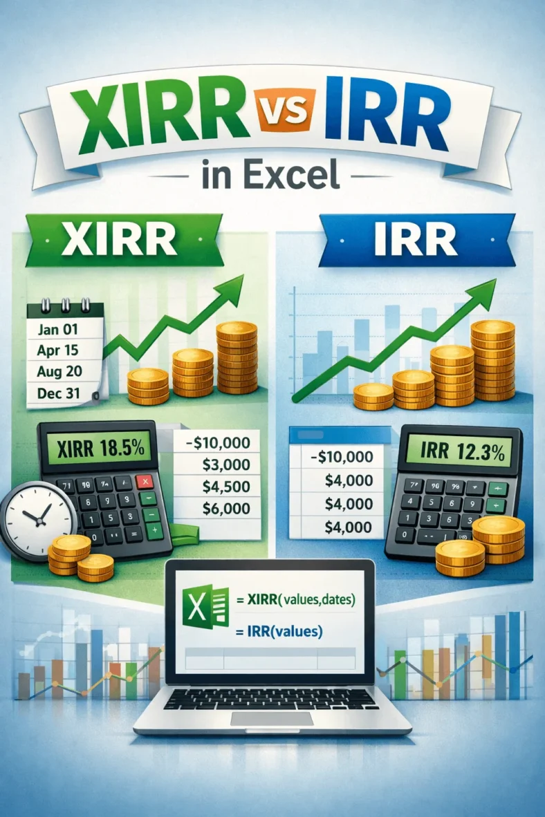 featured image - xirr vs irr in excel