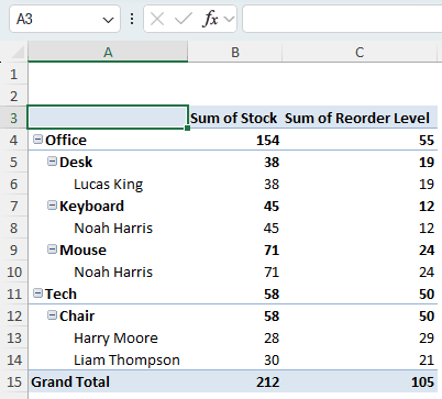 Hiding Field Headers to Hide Filter Arrows
